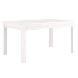 vidaXL Couchtisch Wei&szlig; 80x50x40 cm Massivholz Kiefer