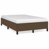 vidaXL Bettgestell ohne Matratze Dunkelbraun 120x190 cm Stoff