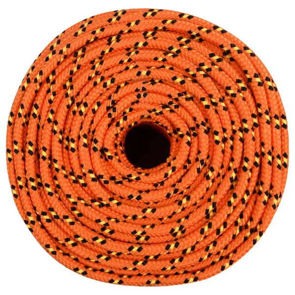 vidaXL Bootsseil Orange 8 mm 100 m Polypropylen
