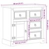 vidaXL Sideboard Corona 80x40x75 cm Massivholz Kiefer