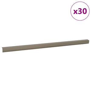 vidaXL Treppenkantenprofile 30 stk. Champagner 67 x 3 x 2 cm Aluminium