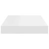 vidaXL Schweberegale 2 Stk. Wei&szlig; 40x23x3,8 cm MDF