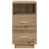 vidaXL Nachttisch mit 2 Schubladen Artisan-Eiche 36x36x68 cm