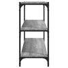 vidaXL B&uuml;cherregal Grau Sonoma 80x33x70,5 cm Holzwerkstoff und Stahl