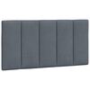 vidaXL Bettgestell ohne Matratze "Hanko" Dunkelgrau 100x200 cm Samt