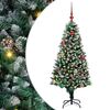 vidaXL K&uuml;nstlicher Weihnachtsbaum mit 150 LEDs mit St&auml;nder Gr&uuml;n 150 cm