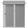 vidaXL Gartenhaus Hellgrau 192x152,5x237 cm Verzinkter Stahl