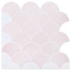 vidaXL Fischschuppen Fliese 50 pcs Hellrosa 30 x 30 cm