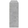 vidaXL Sideboard mit LED-Leuchten Betongrau 162x37x100 cm