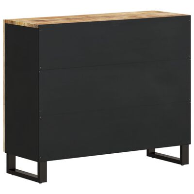 vidaXL Sideboard mit 2 Türen 90x33x75 cm Massivholz Mango