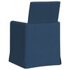 vidaXL Esszimmerst&uuml;hle 2 pcs Blau 57 x 67 x 95 cm Stoff