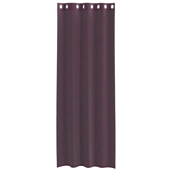 vidaXL Voile Vorh&auml;nge mit &Ouml;sen 2 Stk. Lila 140x300 cm