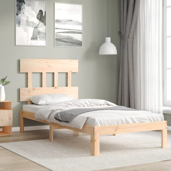 vidaXL Massivholzbett ohne Matratze 90x200 Kiefernholz