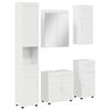 vidaXL Badezimmerm&ouml;bel-Set TULUM 5 stk. Hochglanz Wei&szlig; 60 x 34 x 63 cm