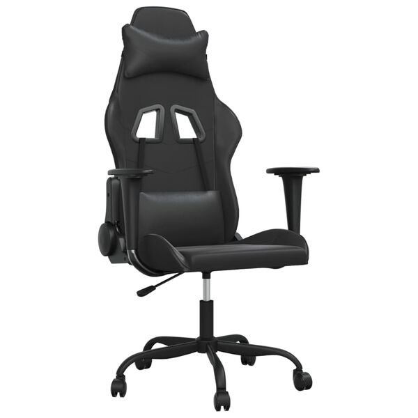 vidaXL Gaming-Stuhl Schwarz Kunstleder