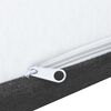 vidaXL Boxspringbett Dunkelgrau Stoff 140x200 cm