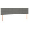 vidaXL Kopfteile Dunkelgrau 180x5x78/88 cm Stoff