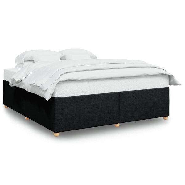 vidaXL Bettgestell ohne Matratze Schwarz 180x200 cm Stoff