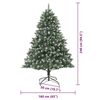 vidaXL K&uuml;nstlicher Weihnachtsbaum mit 300 LEDs mit St&auml;nder Gr&uuml;n 240 cm