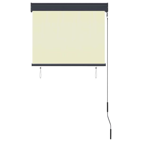 vidaXL Au&szlig;enrollo 80 x 250 cm Cremewei&szlig;