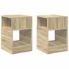 vidaXL Beistelltisch 2 stk. Sonoma-Eiche 30,5 x 30 x 45 cm