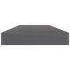 vidaXL B&uuml;cherregal-Bretter 8 Stk. Hochglanz-Grau 80x10x1,5 cm