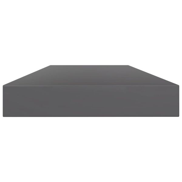 vidaXL B&uuml;cherregal-Bretter 8 Stk. Hochglanz-Grau 80x10x1,5 cm