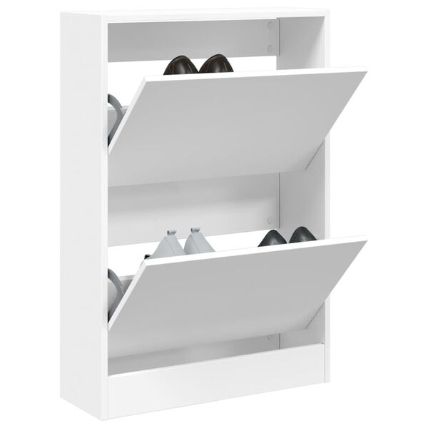 vidaXL Schuhschrank Wei&szlig; 60x21x87,5 cm Holzwerkstoff