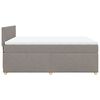 vidaXL Boxspringbett mit Matratze Taupe 140x190 cm Stoff