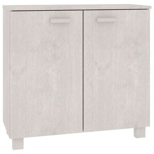 vidaXL Sideboard HAMAR Wei&szlig; 85x35x80 cm Massivholz Kiefer