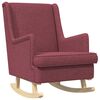 vidaXL Schaukelstuhl Weinrot 62 x 80 x 85 cm Stoff