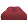 vidaXL Palettenkissen Weinrot 120x40x12 cm Stoff