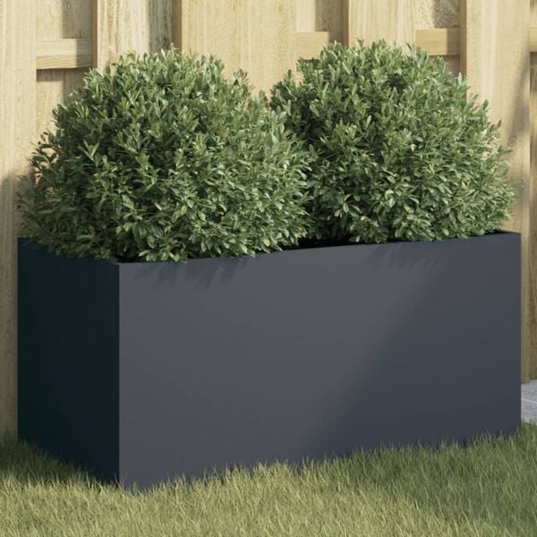 vidaXL Pflanzk&uuml;bel Anthrazit 62x30x29 cm Stahl