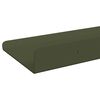 vidaXL Schwebendes Regal 2 pcs Olive Gr&uuml;n 40 x 9 x 2,5 cm Stahl
