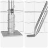 vidaXL Zaun mit Pfosten Silber 0,8 x 25 m Stahl