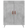 vidaXL Highboard Betongrau 69,5x34x180 cm Holzwerkstoff