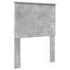 vidaXL Bettrahmen mit Kopfteil Beton Grau 75 x 190 cm Ingenieurs Holz