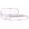 vidaXL Bettgestell ohne Matratze "Hvar" Schwarz 200x200 cm Stoff