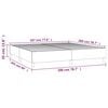 vidaXL Boxspringbettgestell Cappuccino-Braun 200x200 cm Kunstleder
