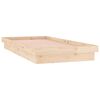 vidaXL Massivholzbett mit LED 90x200 cm