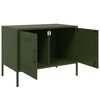 vidaXL TV-Schrank Olivgr&uuml;n 68x39x50,5 cm Stahl