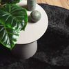 vidaXL Teppich Shaggy Hochflor NAVARRA Schwarz 120x120 cm Polyester