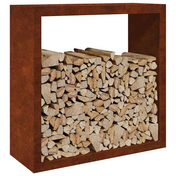 vidaXL Brennholzregal 100x40x100 cm Wetterfester Stahl