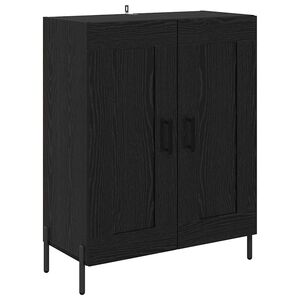 vidaXL Sideboard Schwarz Eichen-Optik 69,5 x 34 x 90 cm