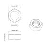vidaXL Mutter 2 pcs Silber M6 x 10 mm Eisen