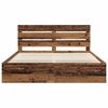 vidaXL Bettrahmen Altholz 200 x 200 cm Massives Kiefernholz