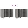 vidaXL Sideboard Grau Sonoma 90x34x80 cm Holzwerkstoff