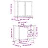 vidaXL 2-tlg. Badm&ouml;bel-Set Sonoma-Eiche Holzwerkstoff