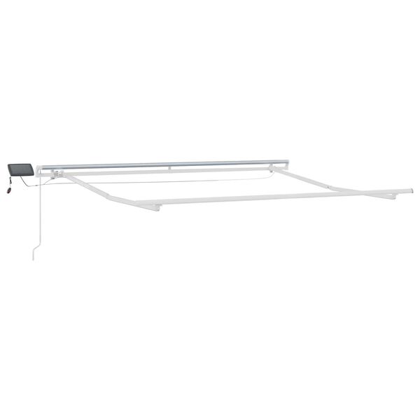 vidaXL Einziehbare Markise Wei&szlig; 300 x 250 cm Stoff und Stahl