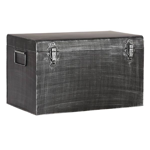 LABEL51 Aufbewahrungsbox Vintage 50x30x30 cm L Antik-Schwarz
